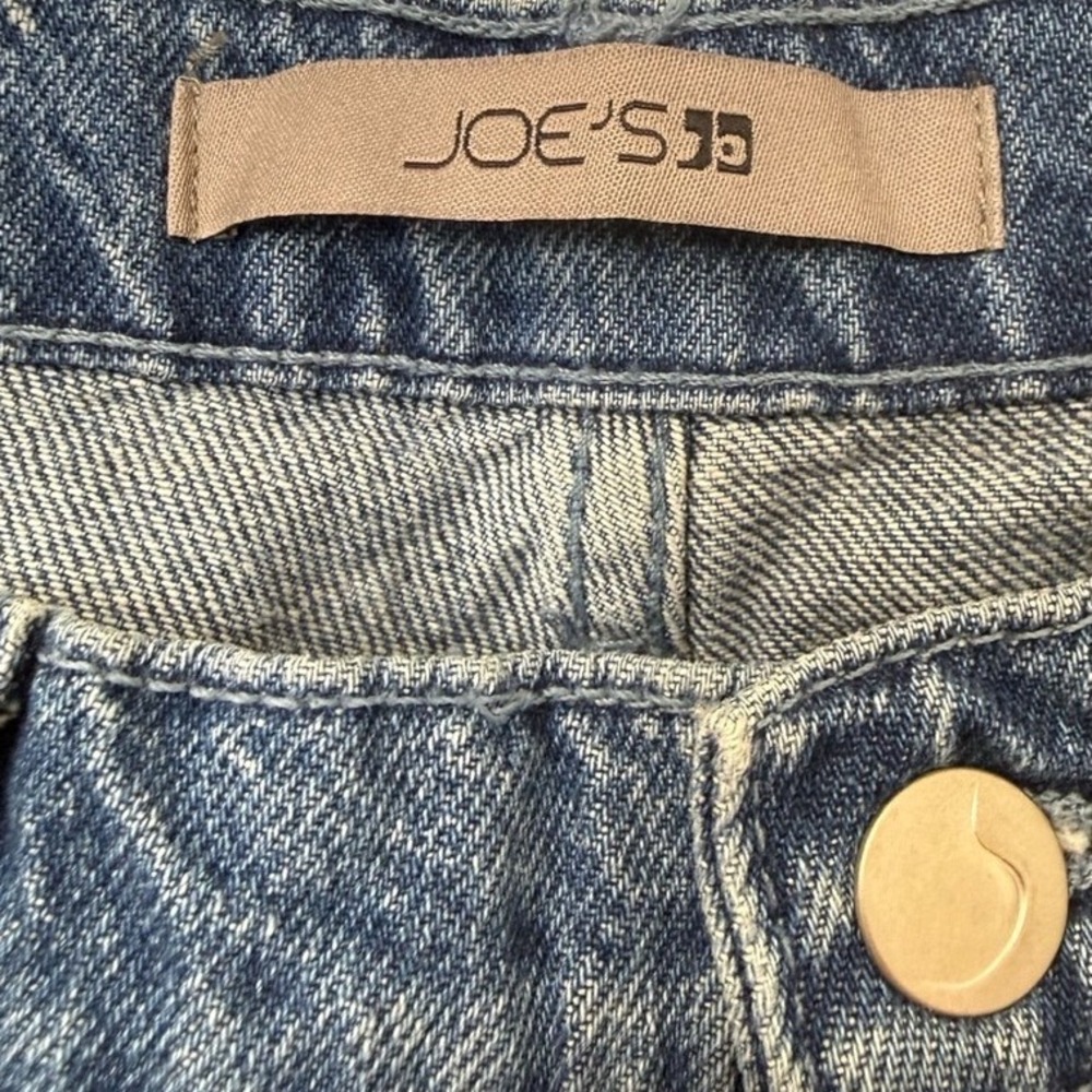NEW JOE'S JEANS CRYSTAL INDIGO LOW RISE WIDE LEG JEANS Size 28x32 Embellished - Picture 7 of 9